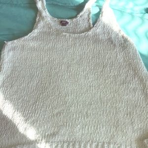 White crochet tank